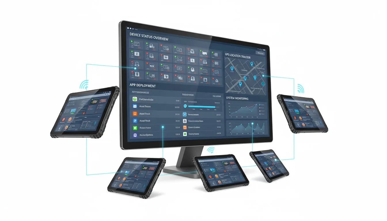 Android Enterprise MDM device management dashboard