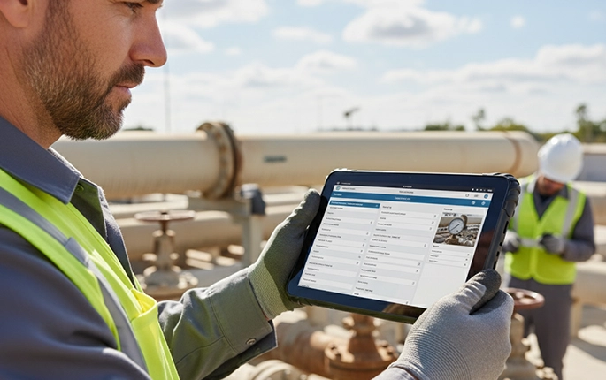 Rugged tablet for energy and utilities - power plant inspection and field data collection for industrial infrastructure